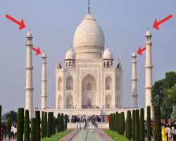 There was a genius mind behind making the four minarets tilted towards outward directions. It was done to protect the main gumbad from a natural disas